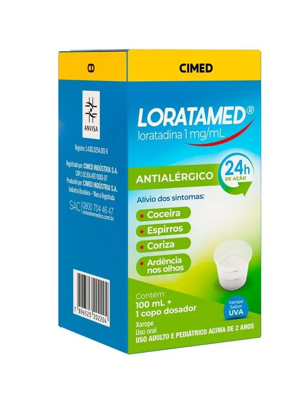 Loratamed 10mg Solução Oral 100ml