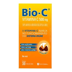 Vitamina Bio C 500mg Uniao Química 30 Cápsulas Moles