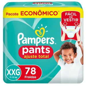 Fralda Pampers Pants Ajuste Total XXG 78 Unidades