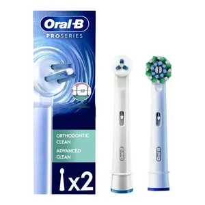 Refil Escova de Dentes Elétrica Oral-B Pro Series Orthodontic Clean 2 Unidades