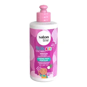 Creme Para Pentear Infantil Salon Line Sos 300ml Kids Umidificador