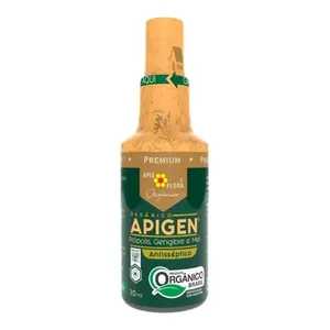 Spray Apigen Apis Flora Orgânico Própolis Gengibre, e Mel 30ml