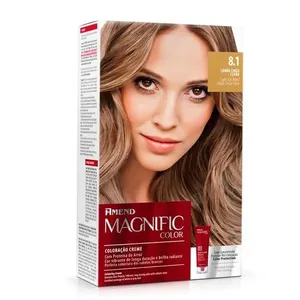 Kit Coloração Creme Amend Magnific Louro Cinza Claro 8.1