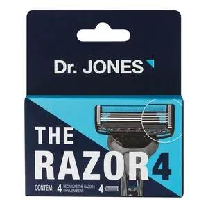 Carga De Aparelho Para Barbear Dr. Jones The Razor4 4 Unidades