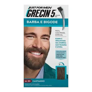 Tintura Grecin 5 Barba e Bigode Castanho