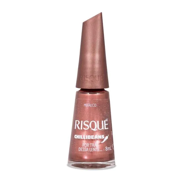 Esmalte Risqué Chilli Beans Bronze Por Trás Dessa Lente Metálico 8ml