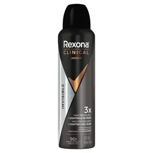 Desodorante Antitranspirante Rexona Clinical Men Invisible 150ml Aerossol