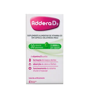 Vitamina D Addera D3 2.000UI 30 Cápsulas
