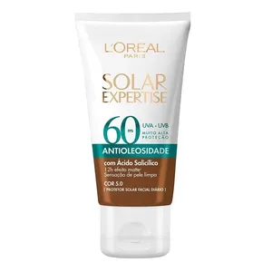 Protetor Solar Facial L'Oréal Paris Solar Expertise Antioleosidade FPS 60 Cor Negra FPS60 40g