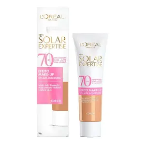 Protetor Solar L'oréal Paris Solar Expertise FPS 70 Efeito Make-Up com Cor 2.0 30g
