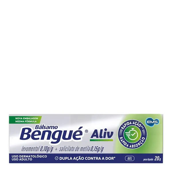 Analgésico e Anti-inflamatório Bálsamo Bengué Aliv 20g Gel