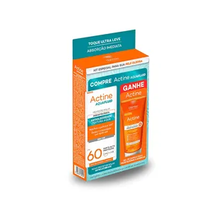 Kit Darrow Actine Protetor Solar Aquafluid FPS 60 40g + Gel de Limpeza 40g