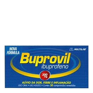 Analgésico, Anti-inflamatório e Antitérmico Buprovil 300mg 20 Comprimidos Revestidos