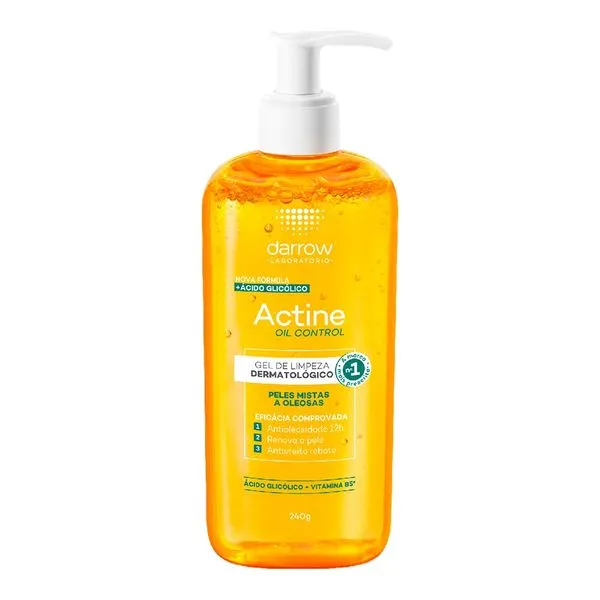 Gel De Limpeza Dermatológico Facial Darrow Actine Oil Control 240g