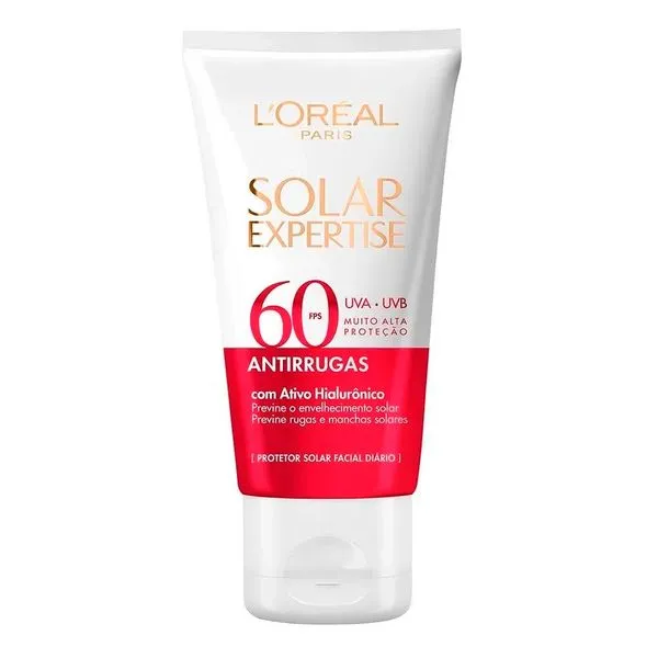 Protetor Solar Facial L'Oréal Paris Solar Expertise Antirrugas FPS 60 40g