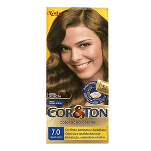 Tinta de Cabelo Niely Cor&Ton 7.0 Louro Médio