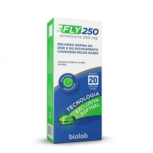 Antigases Fly 250mg 20 Cápsulas