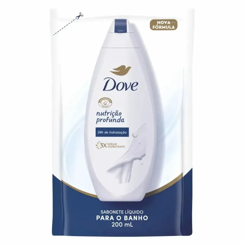 Refil Sabonete Líquido Dove Nutrição Profunda 200ml