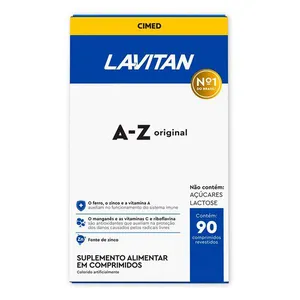 Suplemento Alimentar Lavitan A-Z Original 90 Comprimidos