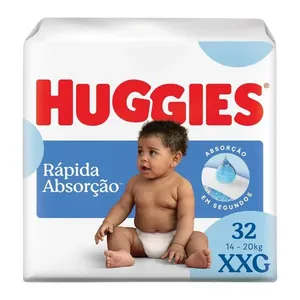 Fralda Huggies Rápida Absorção XXG 32 Unidades