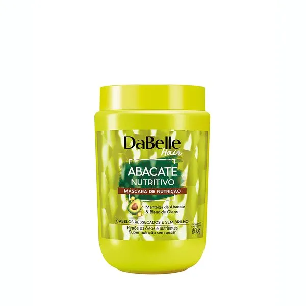 Máscara De Nutrição Dabelle Abacate Nutritivo 800g