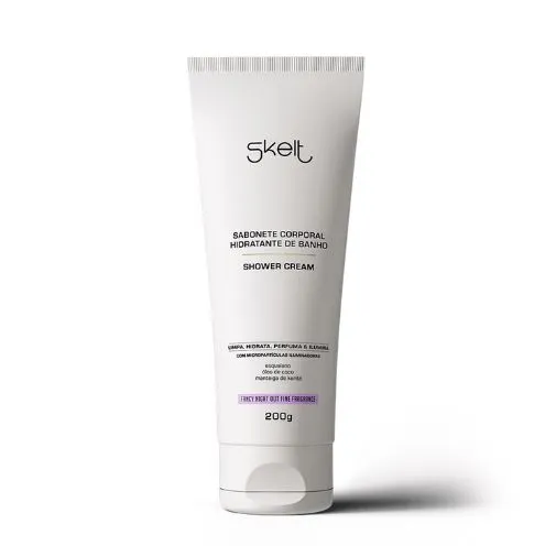 Sabonete Corporal Hidratante de Banho Shower Cream Skelt 200g