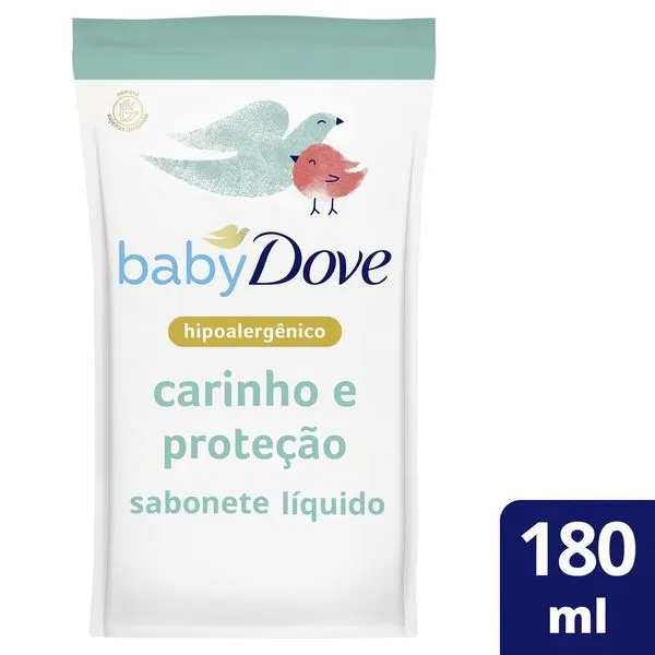 Sabonete Líquido Infantil Baby Dove Hidratação Sensível Refil 180ml