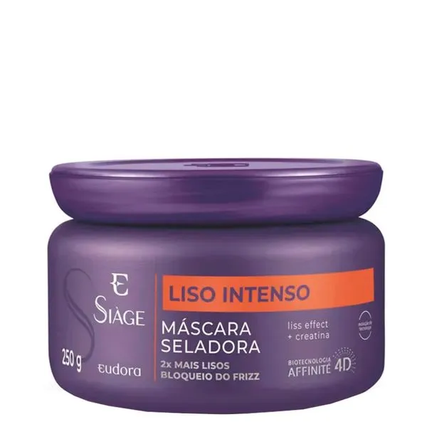 Máscara Antifrizz Seladora Eudora Siáge Liso Intenso 4D 250 g 250 g