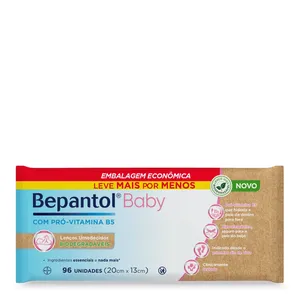 Lenço Umedecido Bepantol Baby Biodegradáveis 96 Unidades