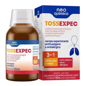 Xarope Antitussígeno e Expectorante Tossexpec 3 em 1 0,4mg/ml 120ml + Copo Dosador