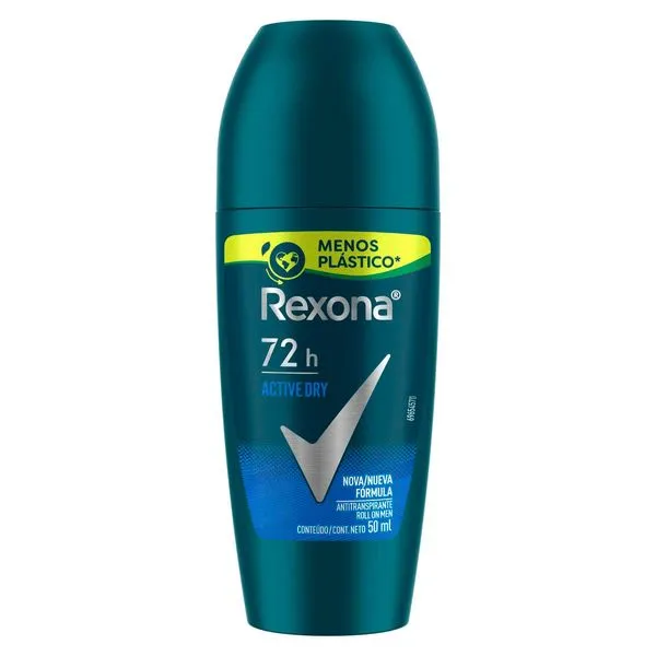 Desodorante Rexona Active Dry 72h Masculino 50ml Roll On