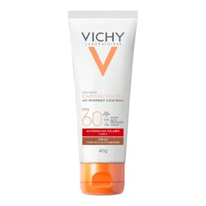 Protetor Solar Facial Vichy FPS 60 Capital Soleil Pigment Control Cor 5.0 40g