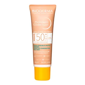 Protetor Solar Facial Bioderma FPS 50+ Photoderm Cover Touch Mineral Cor 3.0 com Cobertura Total 40g