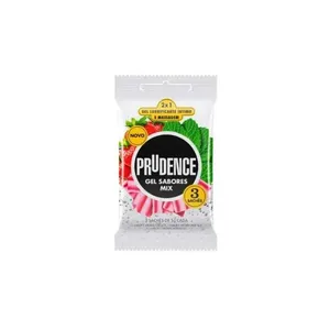 Lubrificante Íntimo Prudence Mix de Sabores 5g 3 Sachês