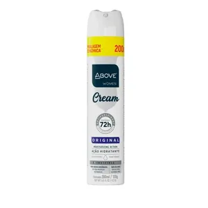 Antitranspirante Above Women Cream 72h Original Aerossol 200ml Embalagem Econômica