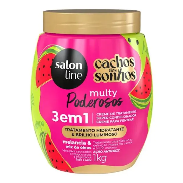 Creme de Tratamento Salon Line Cachos dos Sonhos Melancia 1kg