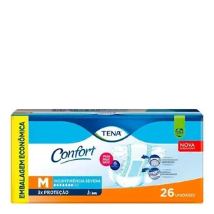 Fralda Geriátrica Tena Confort M 26 Unidades