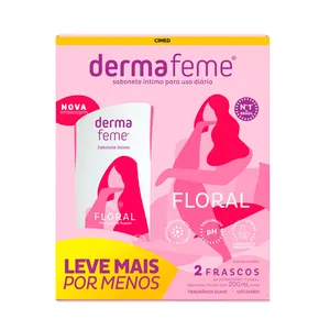Kit Sabonete Íntimo Dermafeme Floral 2 unidades de 200ml cada