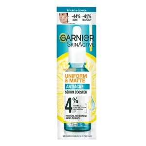Sérum Facial Antiacne Garnier Uniform & Matte Reduz Espinhas e Marcas 15ml