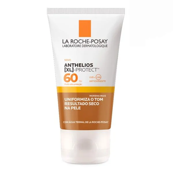 Protetor Solar Facial La Roche-Posay FPS 60 Anthelios XL Protect Cor Morena Mais 40g