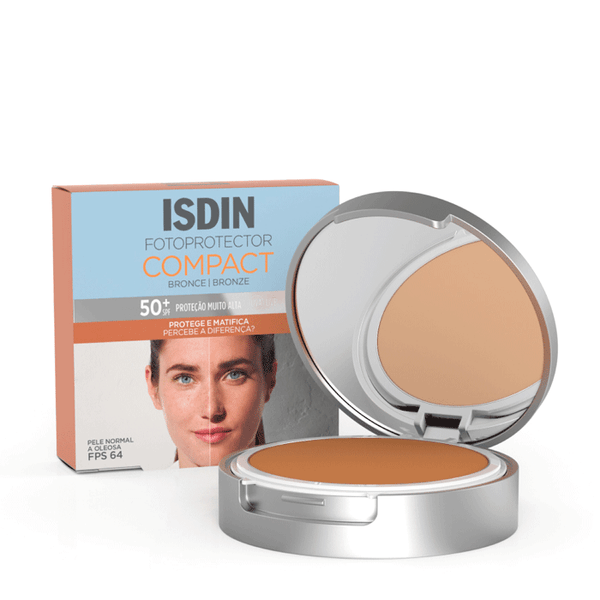 Protetor Solar Facial Isdin FPS 50+ Compacto Bronze 10g Pó