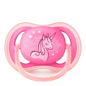 Chupeta Avent Ultra Air Rosa Decorada 6 A 18 Meses