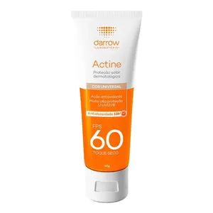 Protetor Solar Facial Darrow Actine FPS 60 Color Antioleosidade Toque Seco 40g