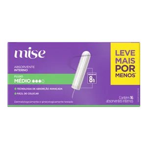 Absorvente Interno Mise Médio - 16 Unidades