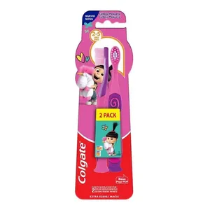 Escova de Dente Infantil Colgate Smiles Agnes e Fluffy 2 a 5 Anos 2 Unidades