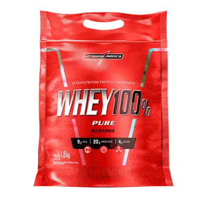 Integralmédica - Whey Protein Concentrado Pouch 1,8kg - Morango