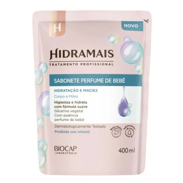 Sabonete Líquido Corpo e Mãos Hidramais Perfume De Bebê 400ml