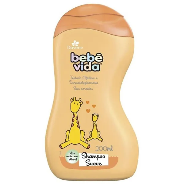 Shampoo infantil Suave 200ml Davene Bebe Vida Shampoo Davene Bebê Vida Suave 200Ml - Bebe Vida