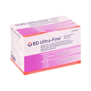 Agulha Descartável para Caneta de Insulina BD Ultra-Fine 5mm 100 Unidades