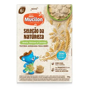 Mucilon Seleção da Natureza Aveia Quinoa e Cevada 100g